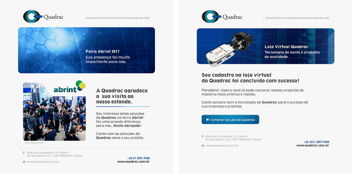 Email Marketing e Newsletter Quadrac | Agência Pulse - Branding e Comunicação