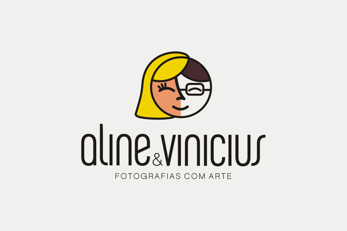 Branding para Aline e Vinícius Fotografia